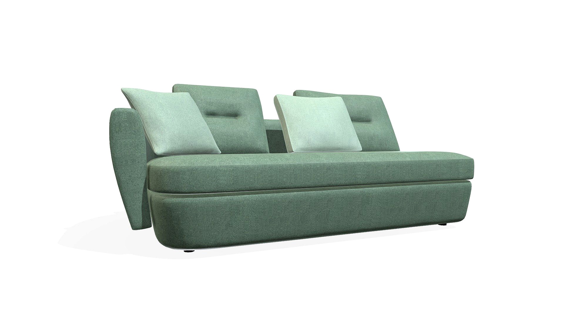 IPANEMA - Armed Settee Right Complete Item