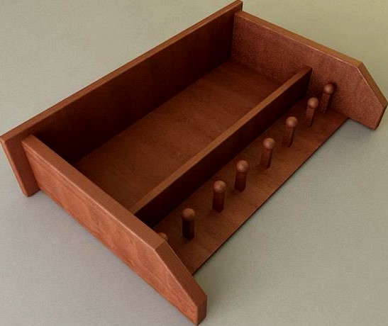 Shaker Style Shelf 3D Model