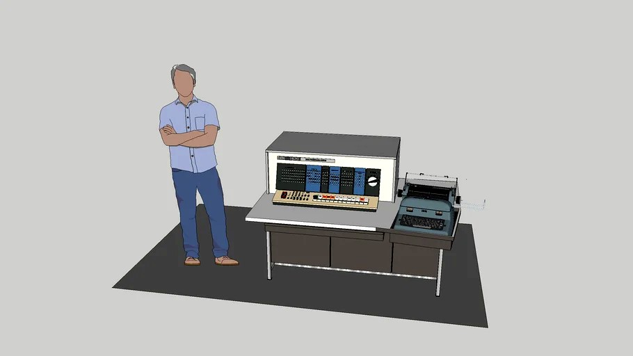 IBM 1620 SYSTEM MAIN CONSOLE MODEL 1(1959) 3d