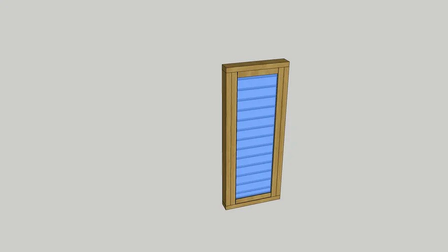 wooden single window