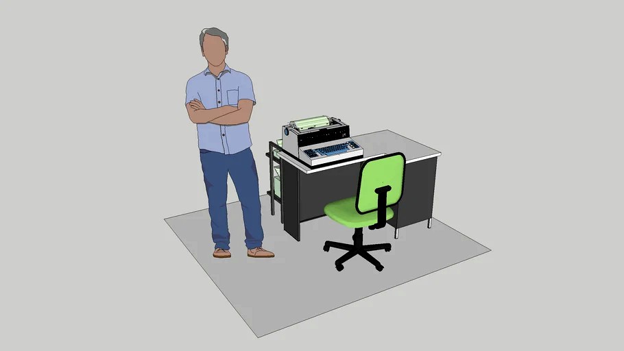 IBM COMPUTER PRINTER KEYBOARD – MODEL 1052 / 8 VARIANT