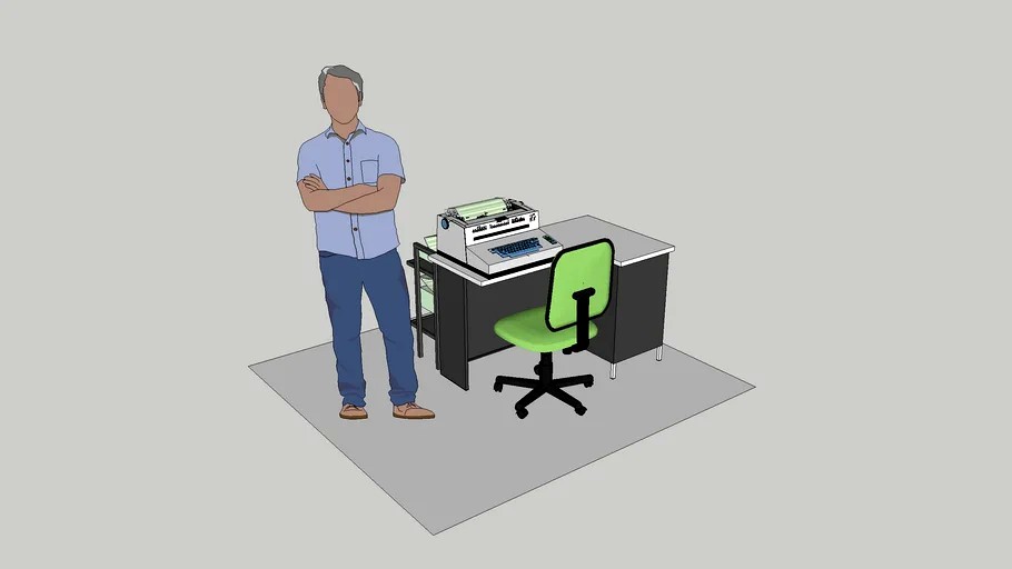 IBM COMPUTER PRINTER KEYBOARD – MODEL 1052 / 7 VARIANT