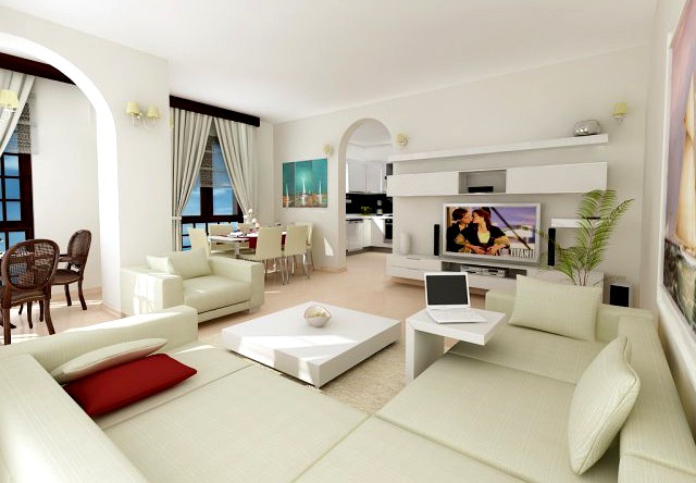 HK Living Room2 3D Model