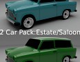Trabant 601 SedanEstate Pack 3D Model