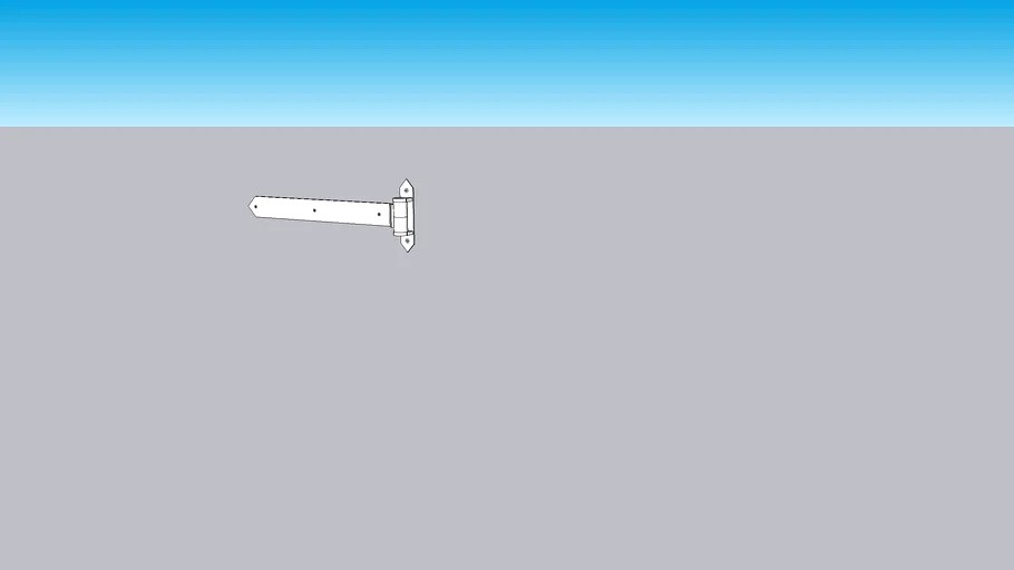 24' STRAP HINGE McMaster Carr model 1233A44 3d