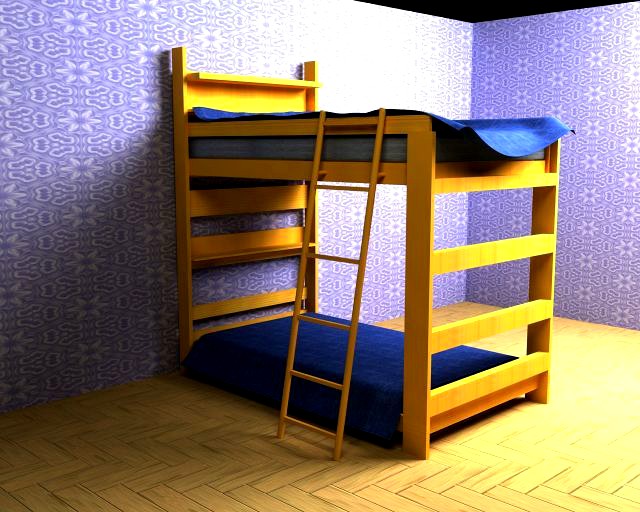 Bunk Bed 3D Model