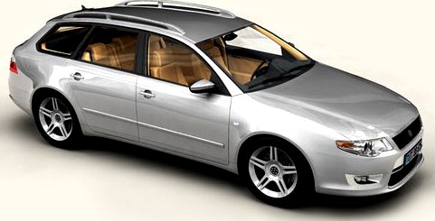 Generic Car Station Wagon 3D Model