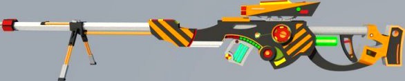Future weapon sniper 3D Model