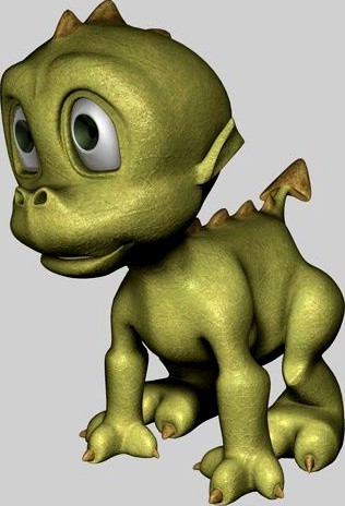 Little Dragon 3D Model