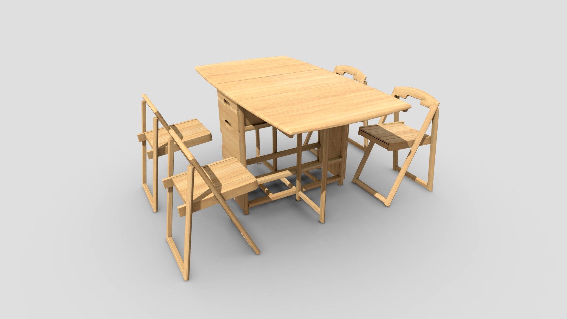 Solid Wood Expandable Multi Table Set