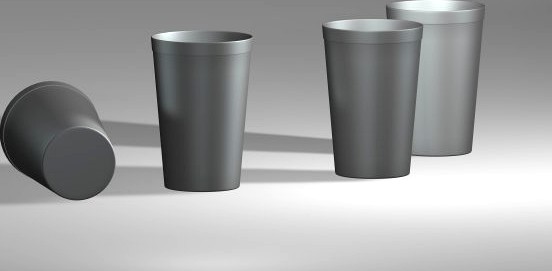 Steel glass 04 3D Model