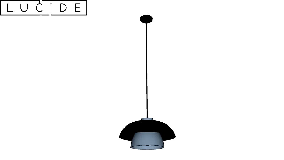 Lucide AVONMORE - Pendant light - Ø 40 cm - 1xE27 - Black