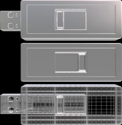 USB Flash Drive 07 3D Model