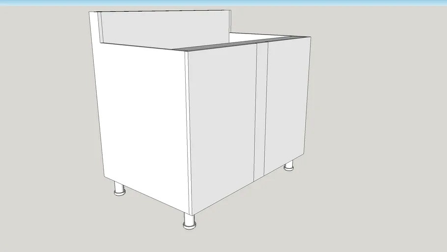 Bar-backed Blind Corner Base Cabinet-1 Door