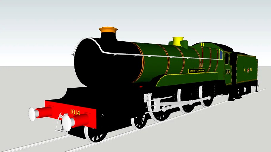 British Railways No. 1014 ''County of Gramorgan'' (1948, GWR Livery)