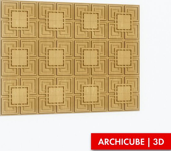 Wall Panel 001 3D Model