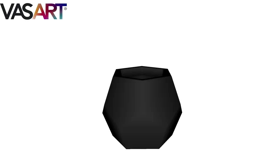 Vaso Geo Cilindrico In Plastica – Colore Cotto, Diametro 20 Cm – Resistente UV E Intemperie Per Interni/Esterni