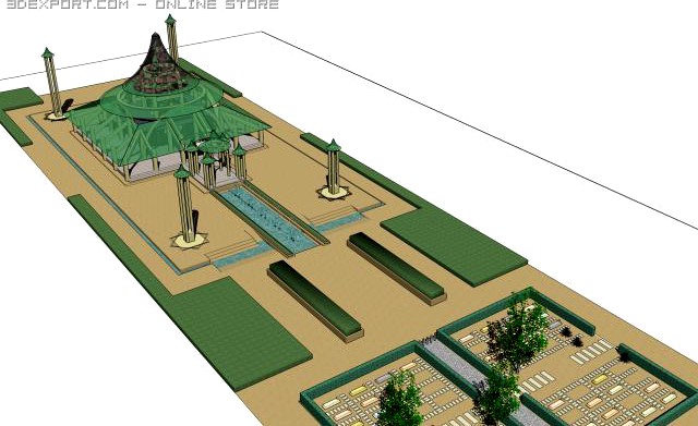 mosque 3D Model