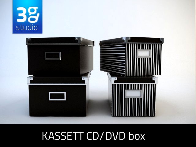 Kassett Ikea CDDVD box 3D Model