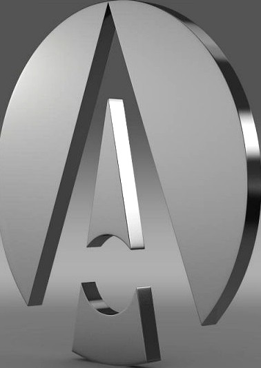 Ariel Logo 3D Model