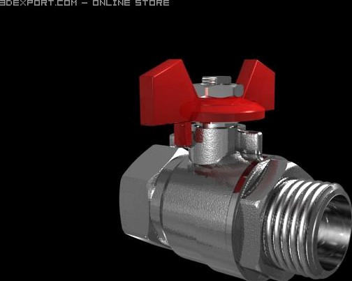 Globe Valve 3D Model