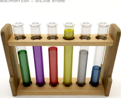 Test Tubes 3D Model