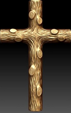 Wooden cross 3D Model