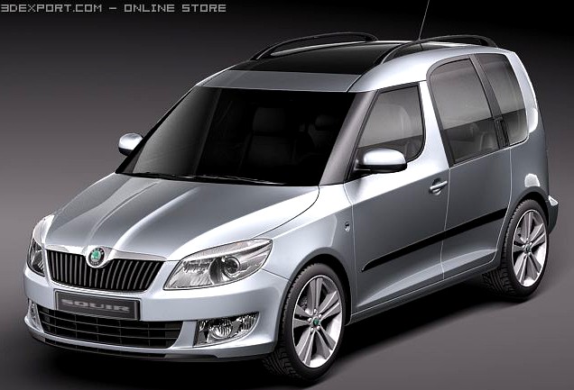 Skoda Roomster 2011 3D Model