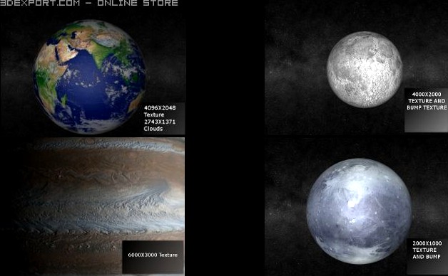 Solar System Mega Pack 1 3D Model