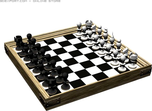 Chess table 3D Model