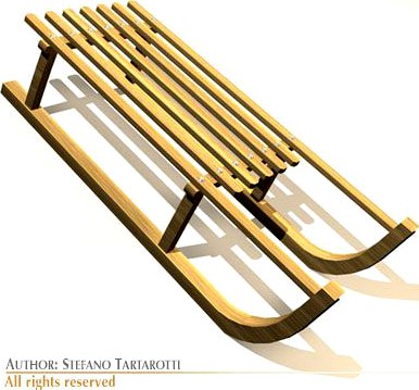 Snow sled 3D Model