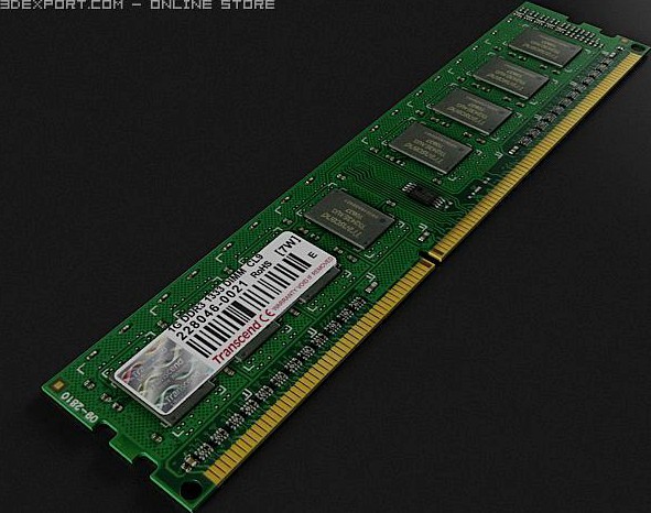 DDR3 Ram 3D Model