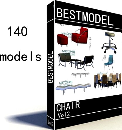 Chair vol02 140 models 3D Model