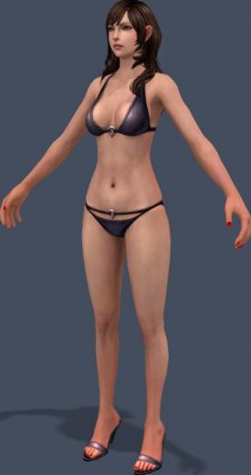 Pretty girl 2 3D Model