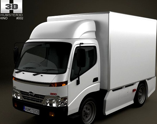 Hino 300 StandardCab Box 2010 3D Model