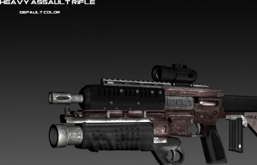 Heavy Assault Rifle 3D Model