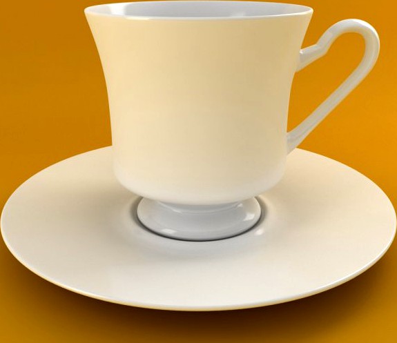 Coffee Tea Cup 001 3D Model