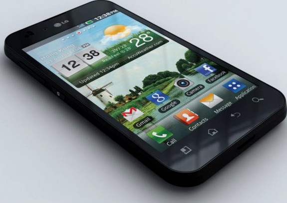 LG P970 Optimus black 3D Model