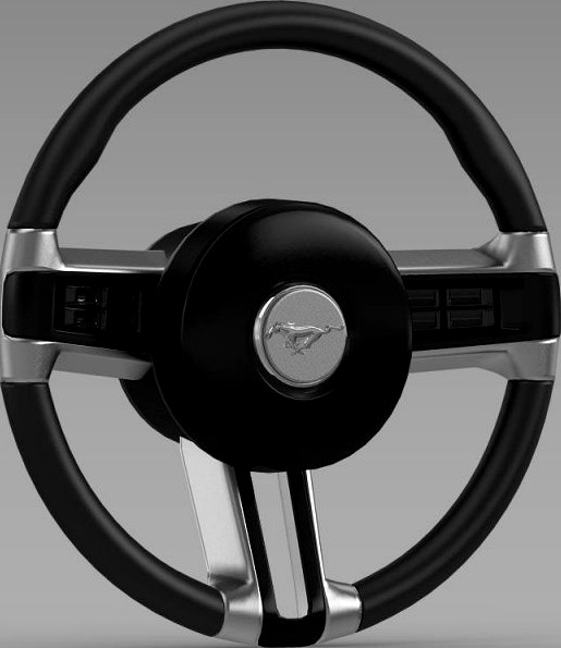 Steering Wheel Mustang 3D Model