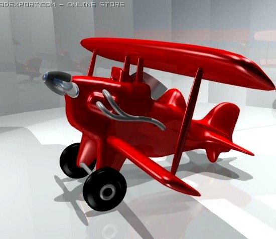Biplane 3D Model