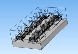 Linear guides with crossed rollers