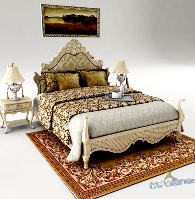 Bedroom set 025 3D Model