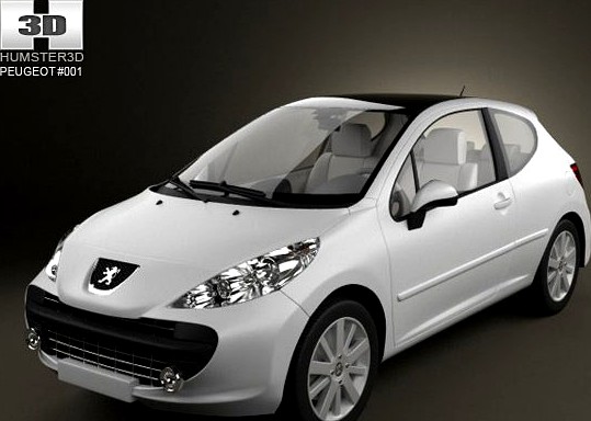 Peugeot 207 3D Model