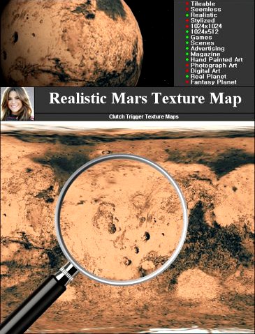 Mars Texture Map 3D Model