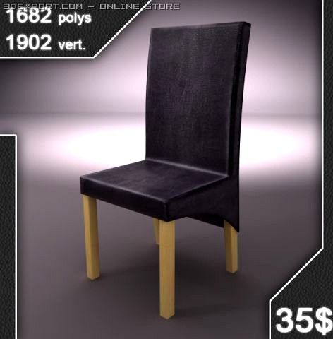 Maydew   leather chair 3D Model