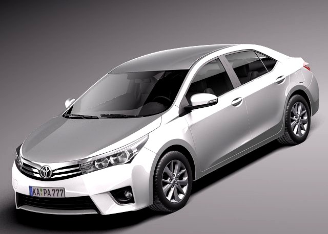 Toyota Corolla EUROPE Version 2014 3D Model