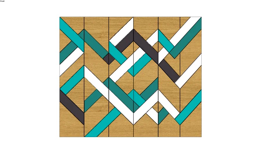 Backwall panel. chevron