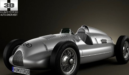 Auto Union Type D 1938 3D Model