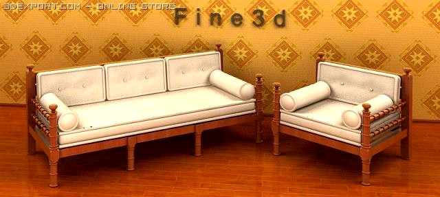 04Combination Sofa026 3D Model