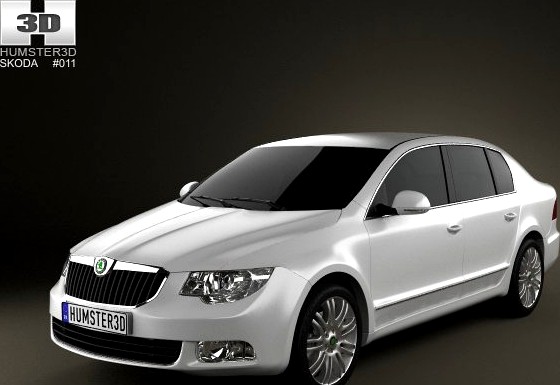 Skoda Superb Sedan 2011 3D Model